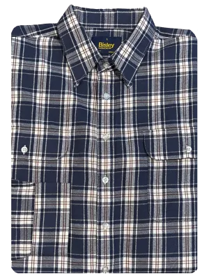 Bisley LS Brushed Cotton Medium Check Shirt