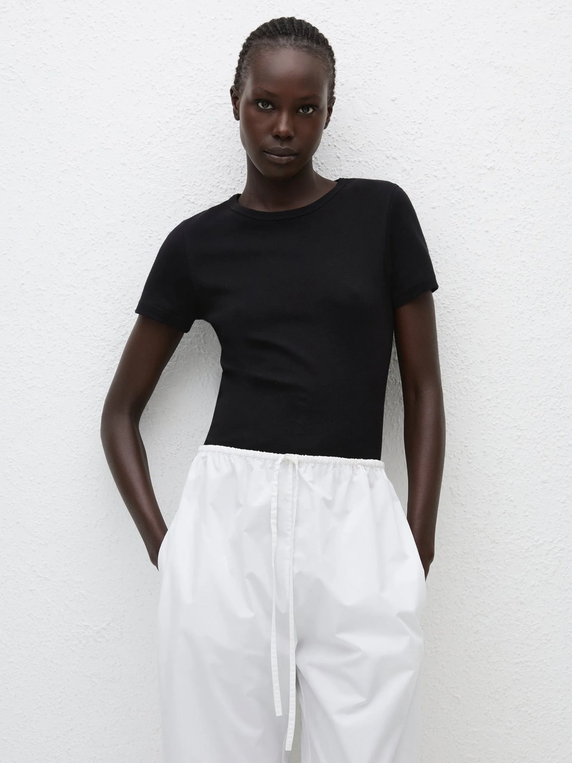 Black baby tee
