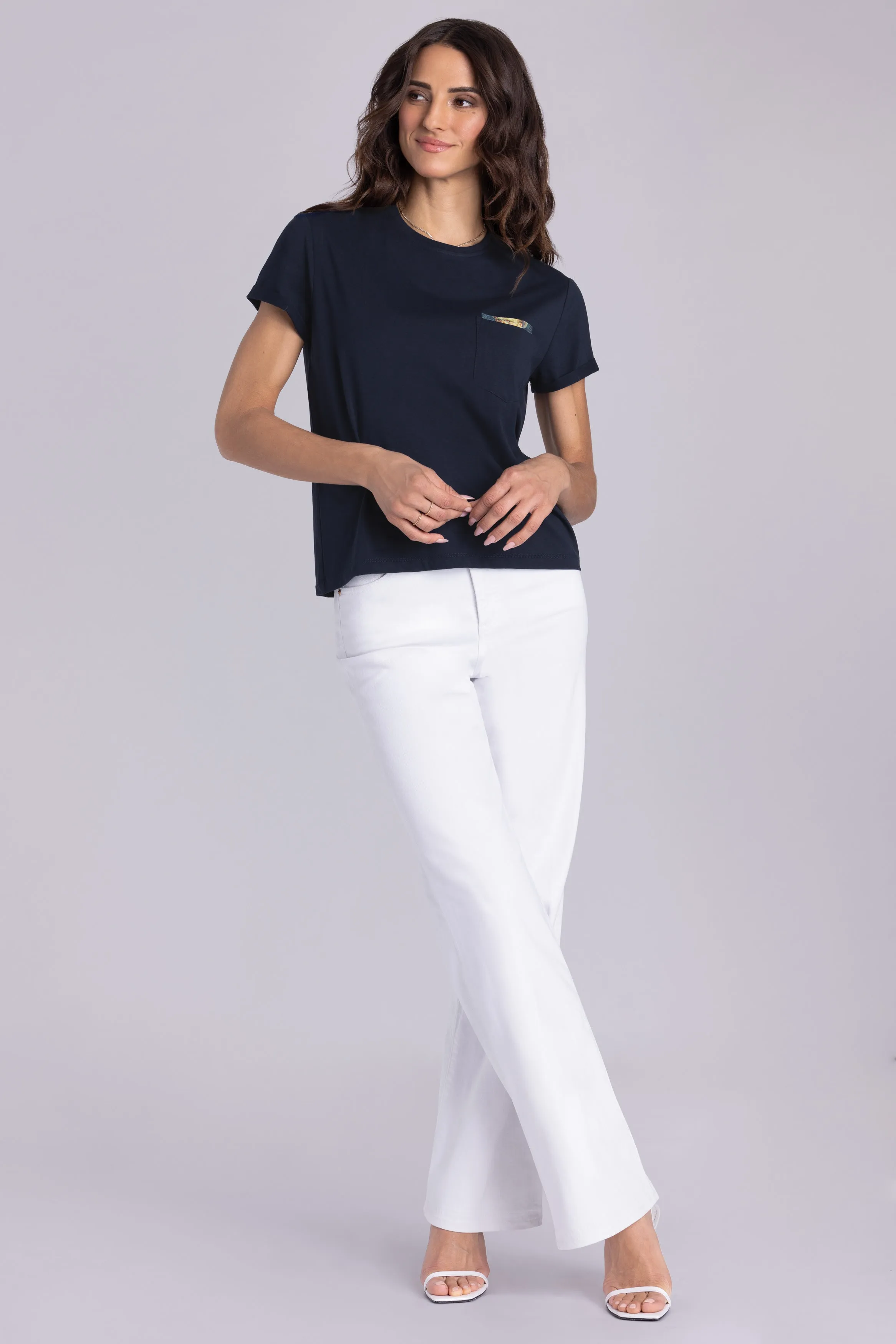 Brushed Glances in Icy Cotton - Final Sale