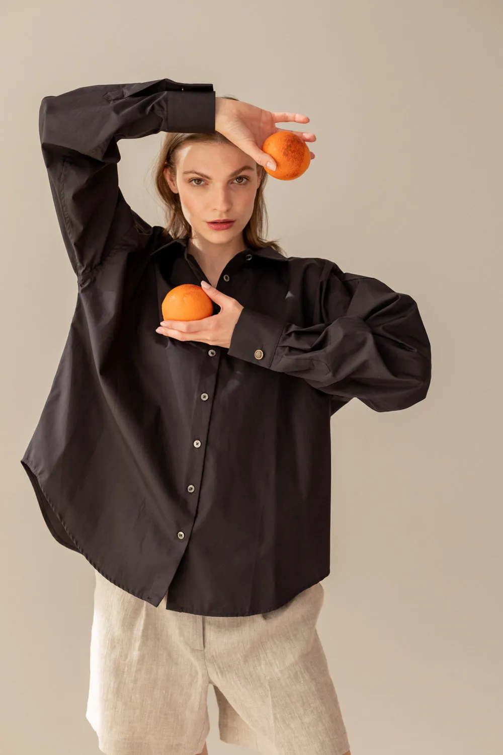 Classic Oversize Shirt Black