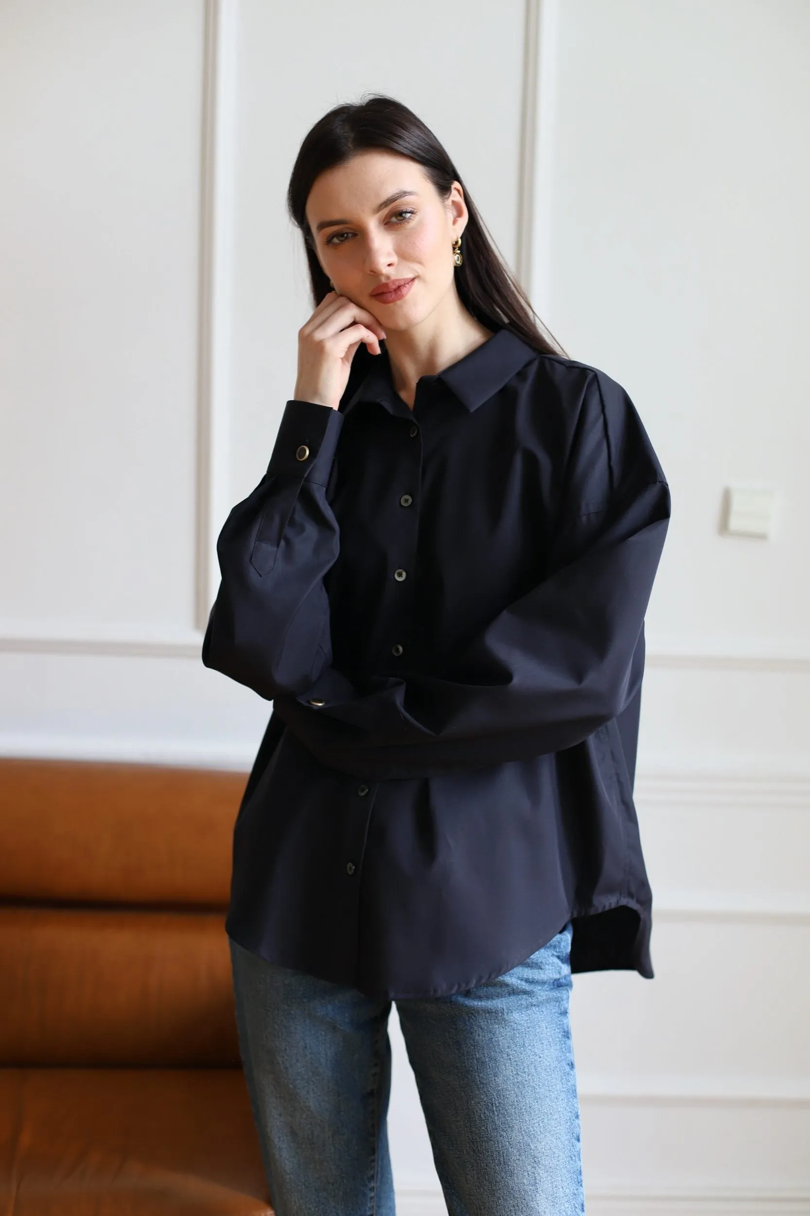 Classic Oversize Shirt Black