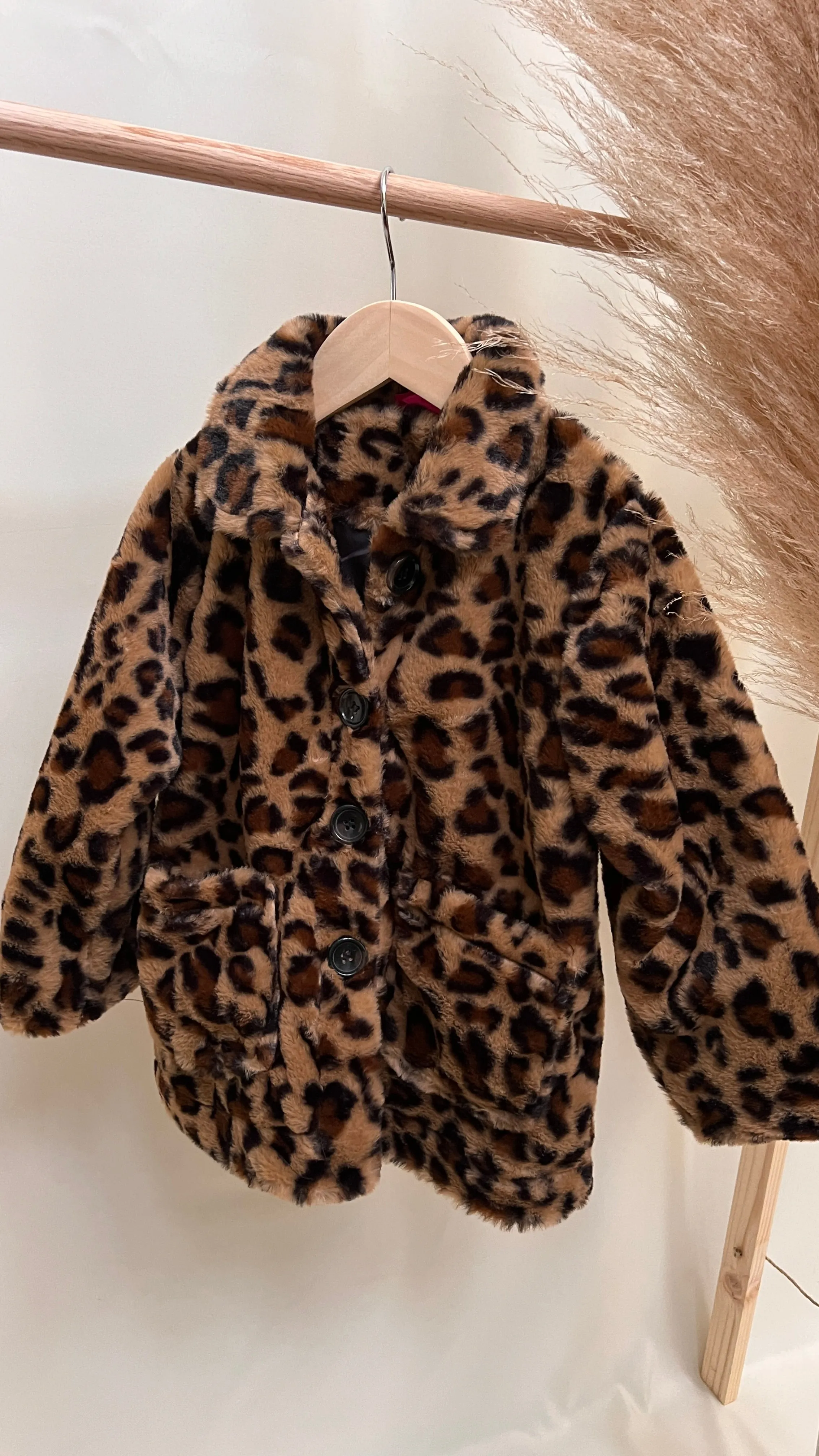 Farrah Faux Fur in Leopard Print