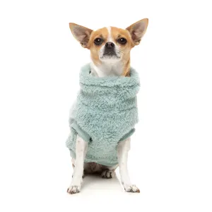 FuzzYard Dog Apparel Turtle Teddy 25 Sweater Arctic Blue Size 7