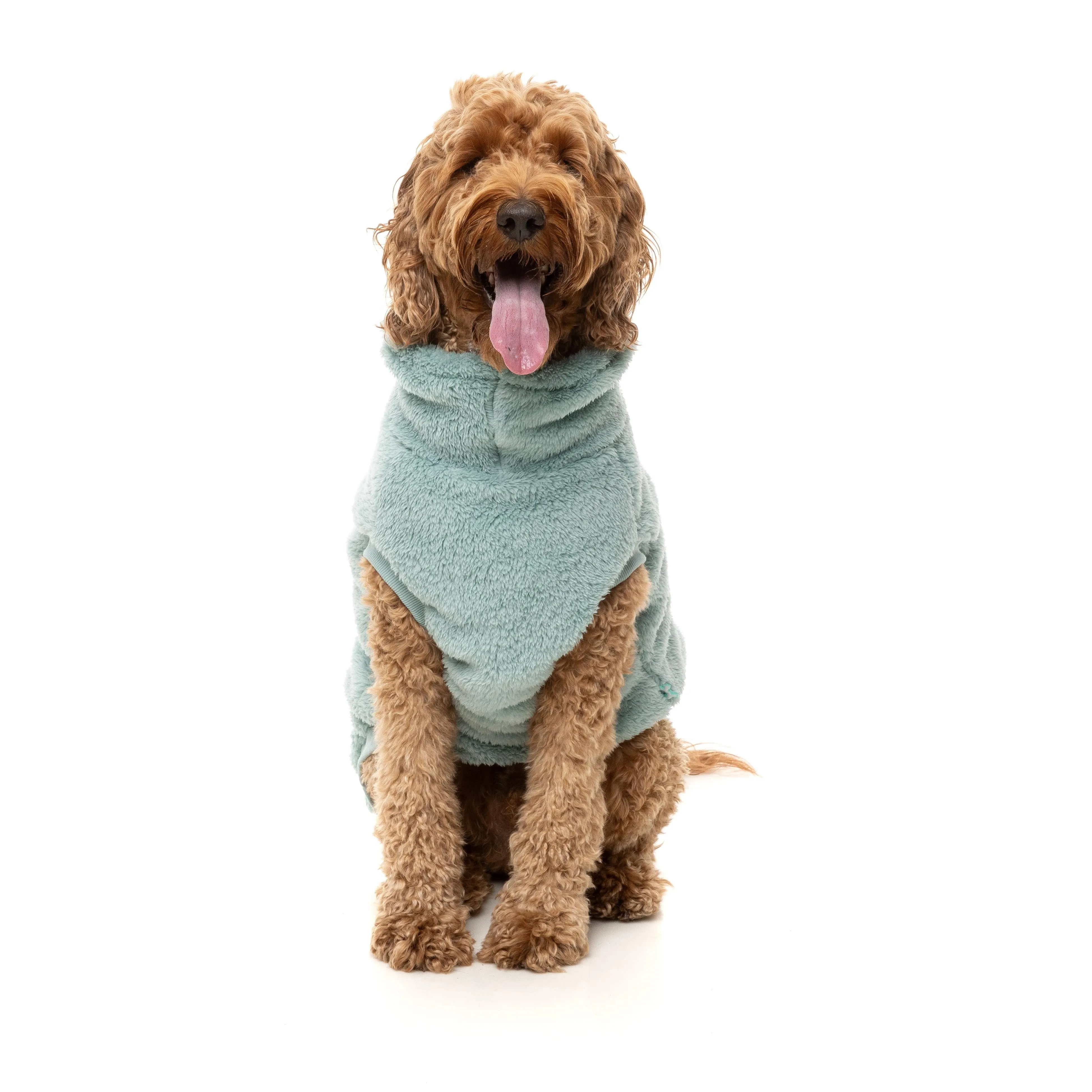 FuzzYard Dog Apparel Turtle Teddy 25 Sweater Arctic Blue Size 7