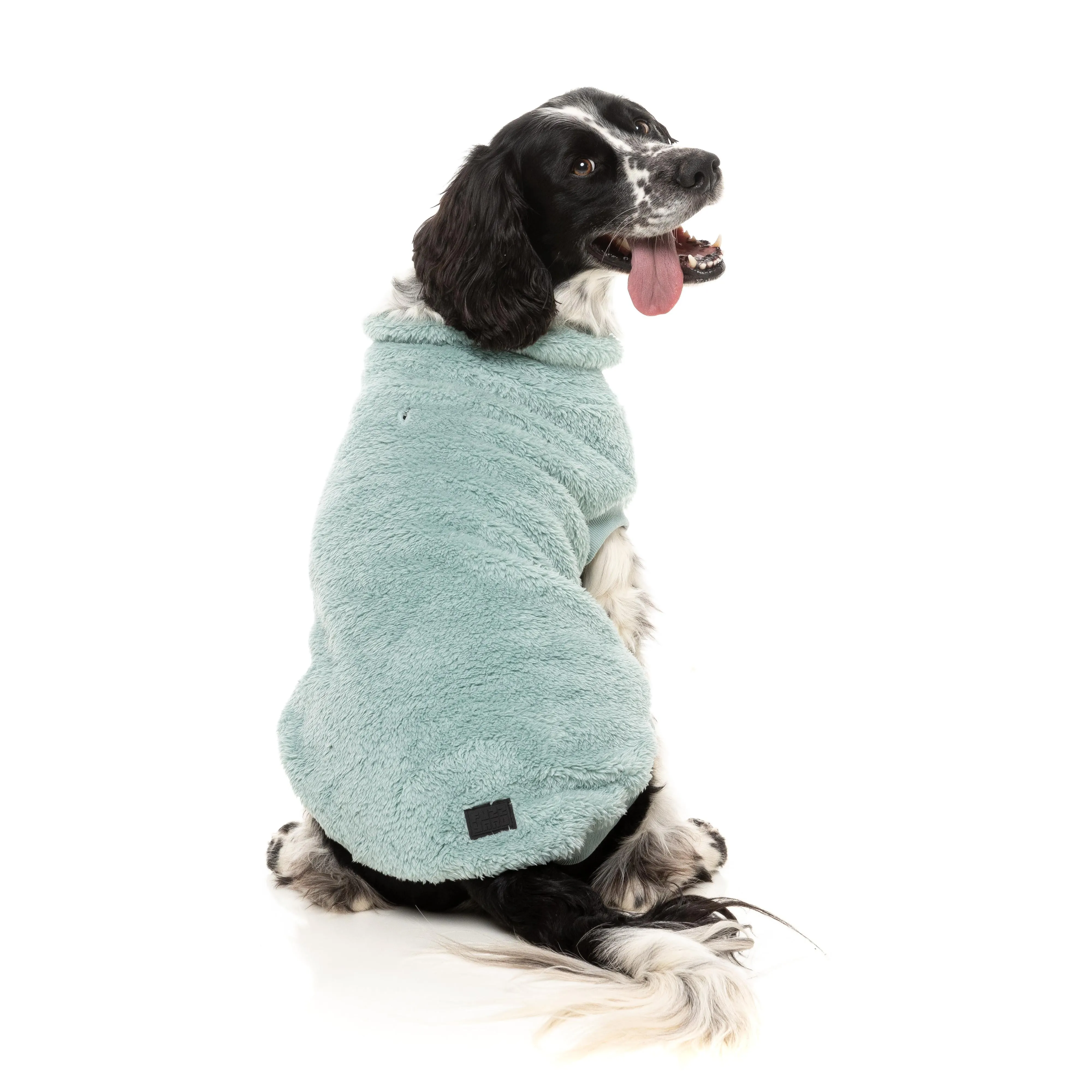FuzzYard Dog Apparel Turtle Teddy 25 Sweater Arctic Blue Size 7
