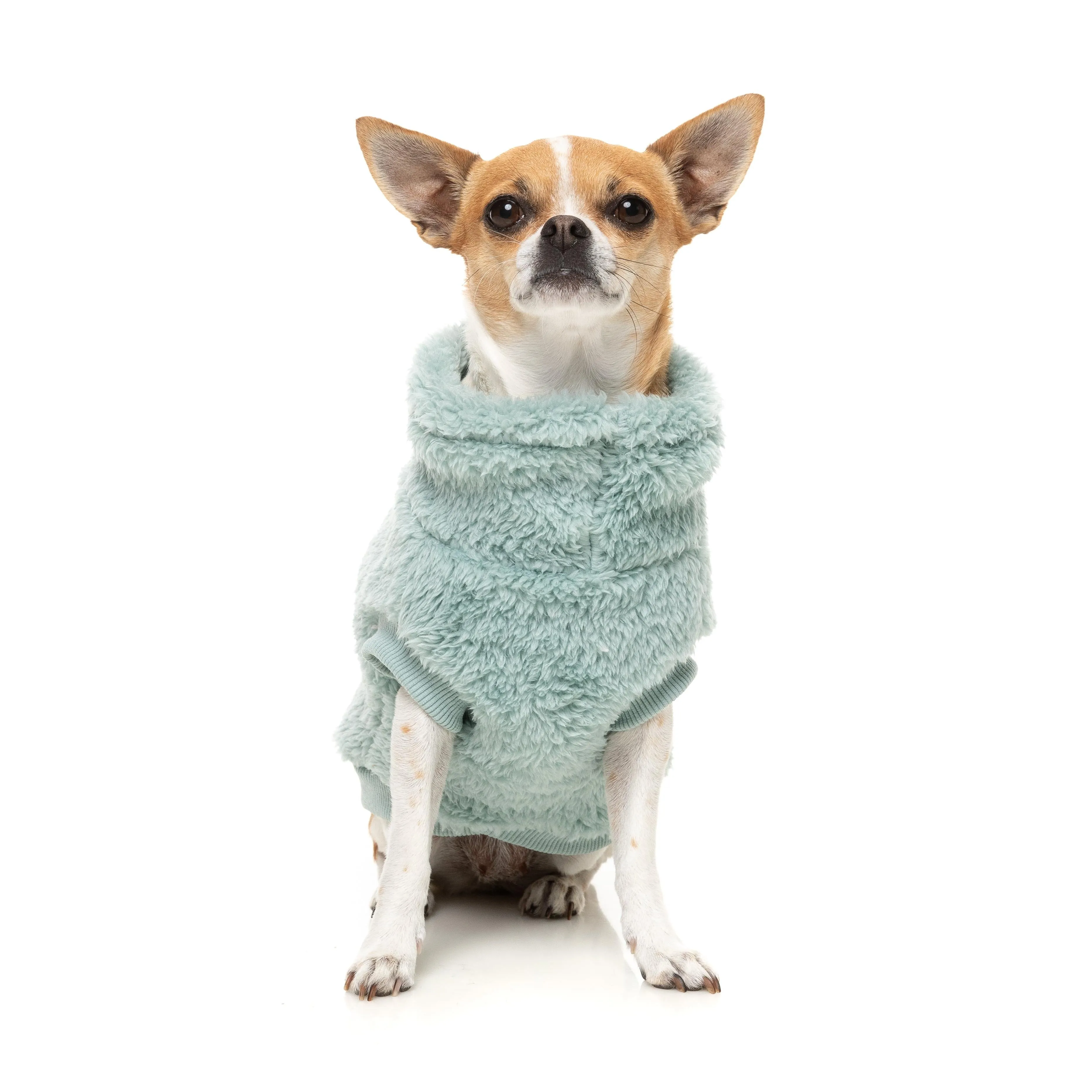 FuzzYard Dog Apparel Turtle Teddy 25 Sweater Arctic Blue Size 7