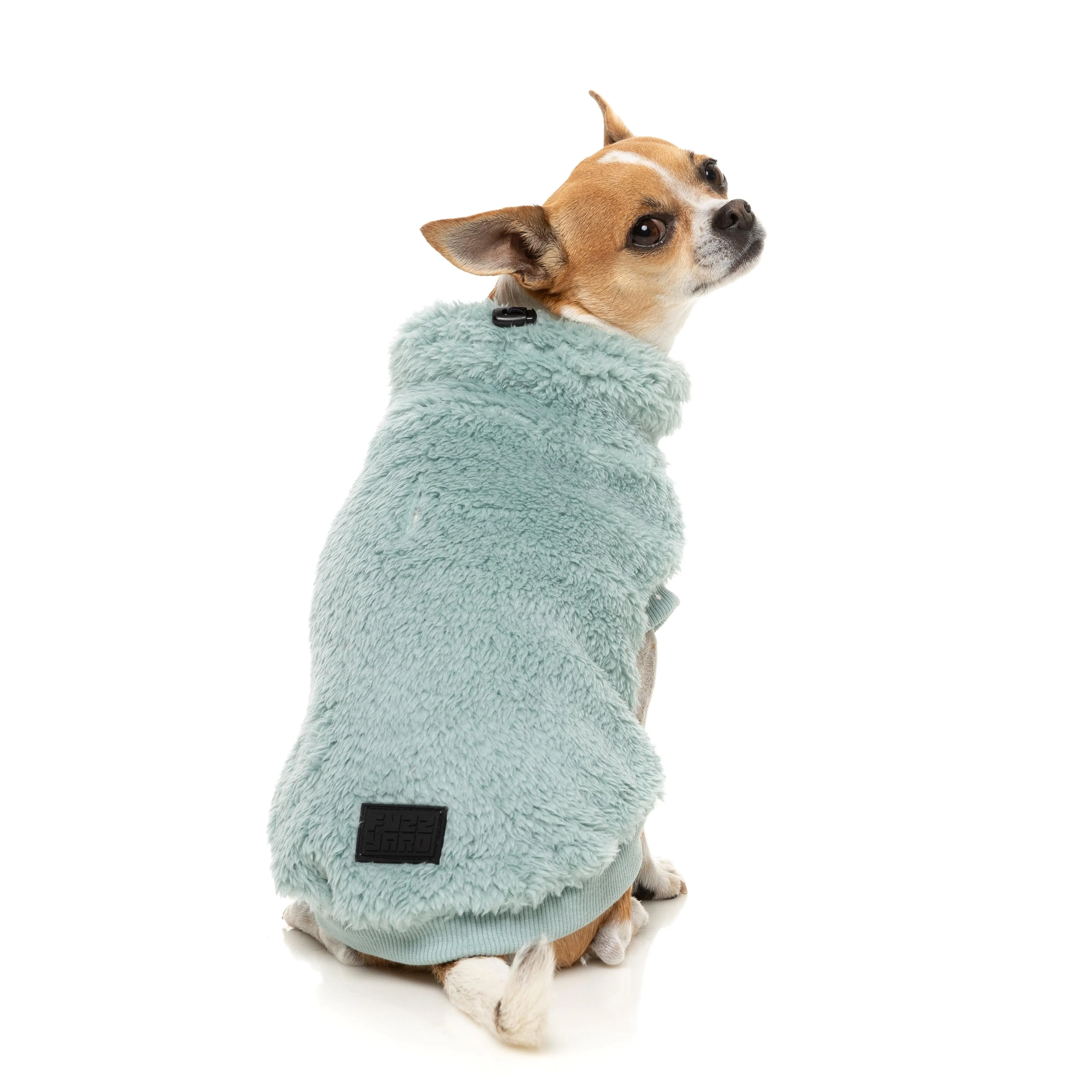FuzzYard Dog Apparel Turtle Teddy 25 Sweater Arctic Blue Size 7