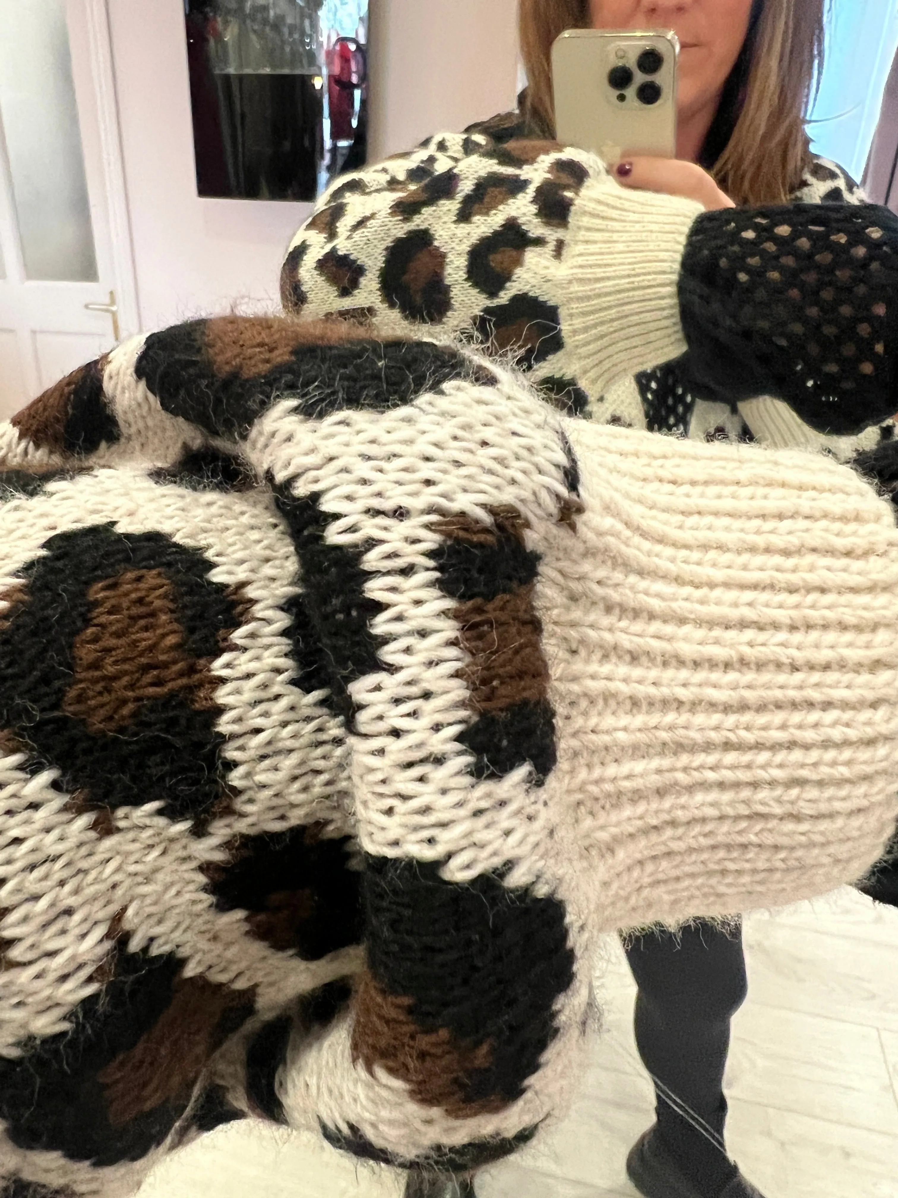 Margot Leopard Print Cardigan
