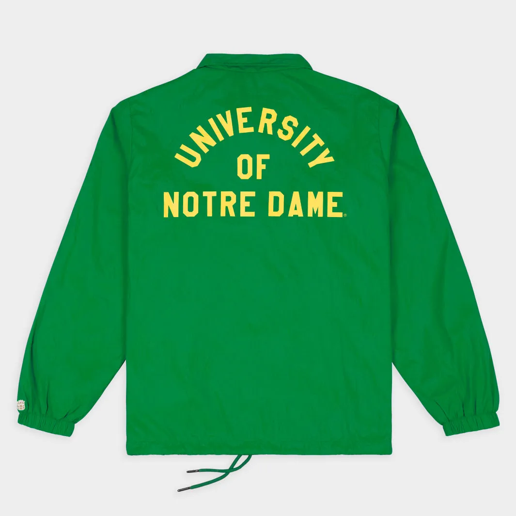 Notre Dame Fighting Irish Shamrock Retro Coaches Jacket