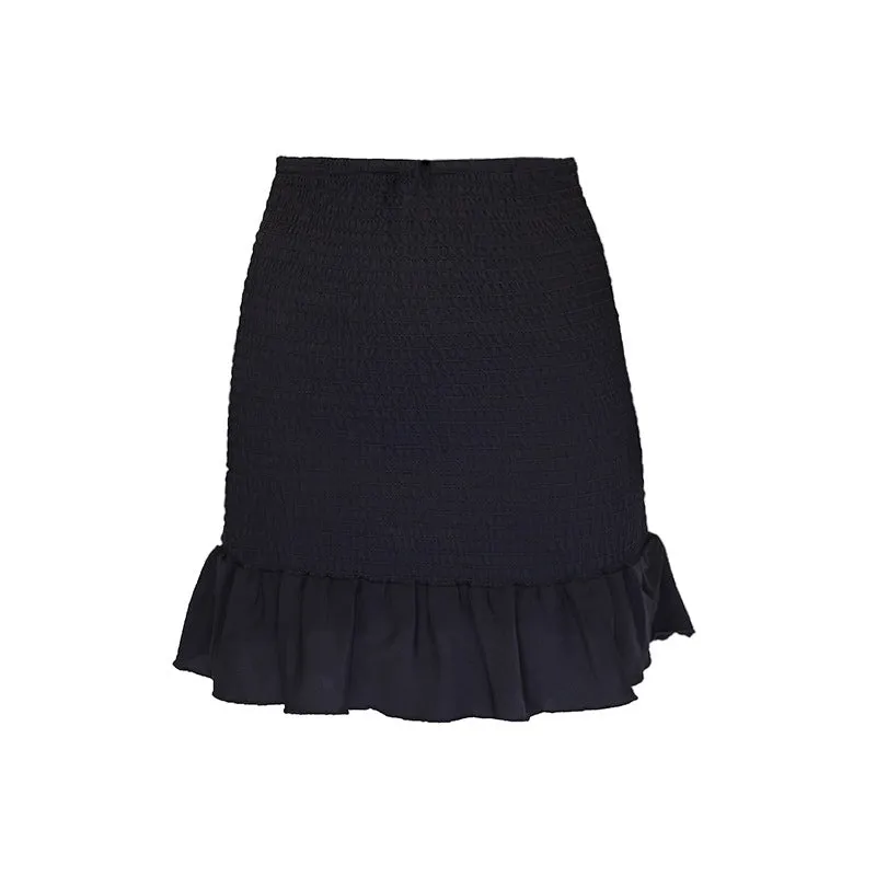 Stretchable Elastic Hip Flattering Floral Skirt INS Slim Look Sexy Fishtail Skirt