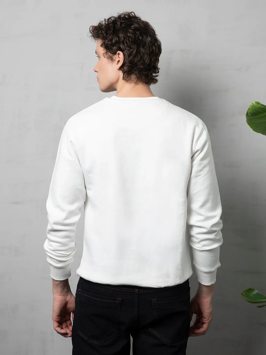 White Floral sweatshirt